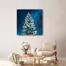 Christmas Tree and Starry Sky