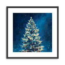 Christmas Tree and Starry Sky
