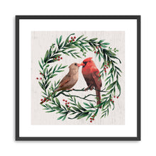 Christmas Birds on Wreath