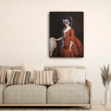 Madame Butterfly Red Dress Grey