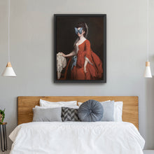 Madame Butterfly Red Dress Grey