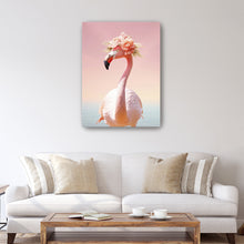 Tropical Vogue - Floral Fashion Flamingo