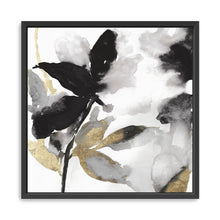 Black Petals Gold Leaves I