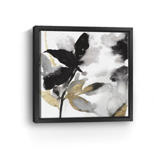 Black Petals Gold Leaves I