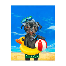 Pug at the Beach