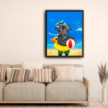 Pug at the Beach