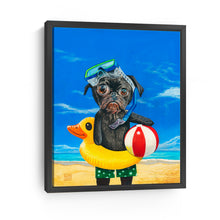 Pug at the Beach
