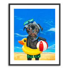 Pug at the Beach