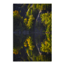 Chapel Pond Reflection - Foliage and Cliffs
