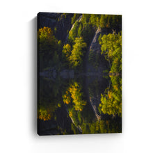 Chapel Pond Reflection - Foliage and Cliffs