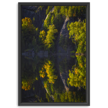 Chapel Pond Reflection - Foliage and Cliffs
