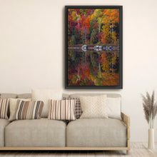 Round Pond Foliage Reflection Centered