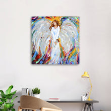 Angel with Red Roses