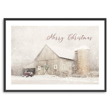 White Christmas Barn
