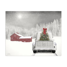 White Truck Red Barn you Can Plan on Me