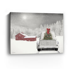 White Truck Red Barn you Can Plan on Me