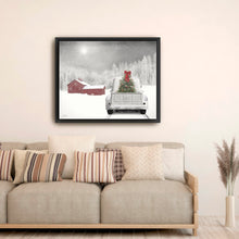 White Truck Red Barn you Can Plan on Me