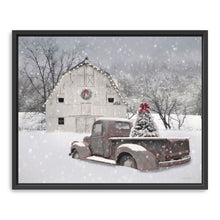 White Barn Truck Christmas Tree