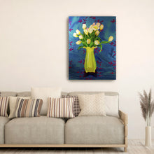 Tulips in Yellow Vase