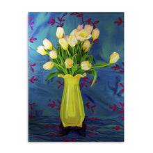 Tulips in Yellow Vase