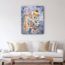 Playing With Koi Fish