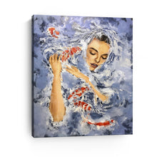 Playing With Koi Fish