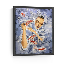 Playing With Koi Fish