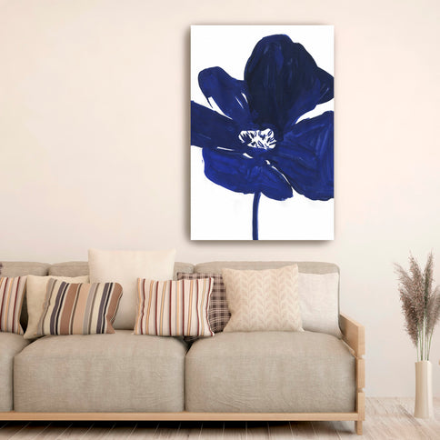 Indigo Petal I Canvas Wall Art