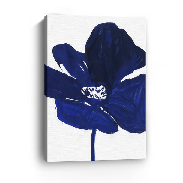 Indigo Petal I Canvas Wall Art