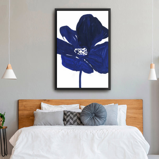 Indigo Petal I Canvas Wall Art