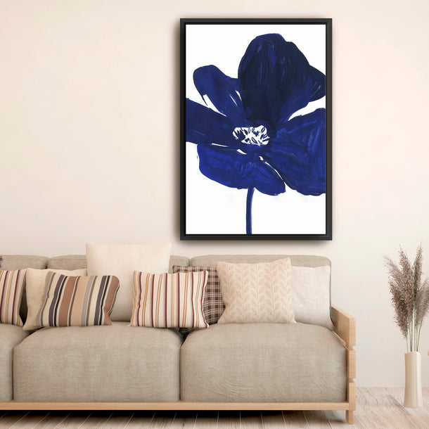 Indigo Petal I Canvas Wall Art