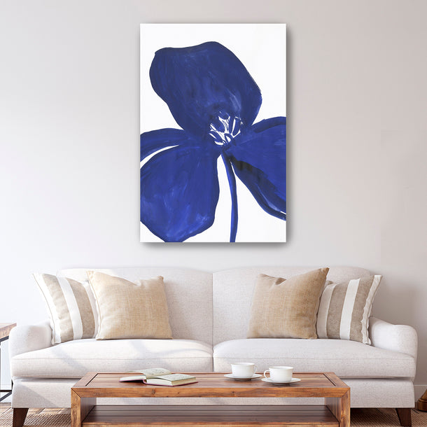 Indigo Petal II Canvas Wall Art