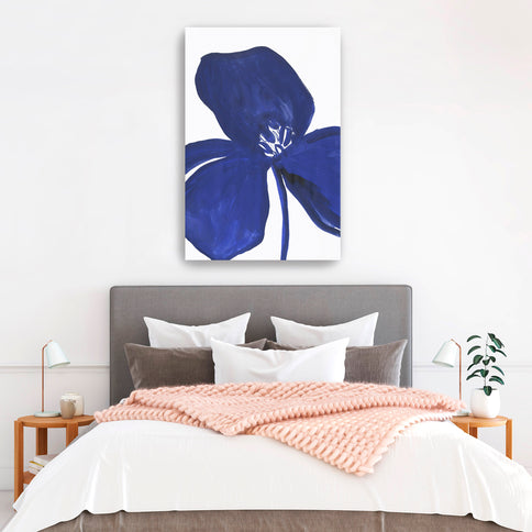 Indigo Petal II Canvas Wall Art