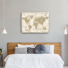 Rustic World Map Cream No Words