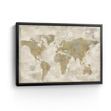 Rustic World Map Cream No Words