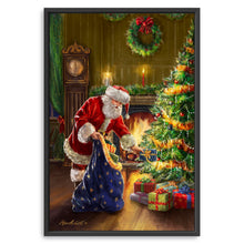 Santa Putting Presents Under the Tree