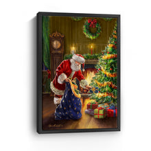 Santa Putting Presents Under the Tree