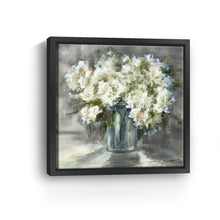 White And Taupe Hydrangeas Still Life