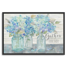 Farmhouse Hydrangeas in Mason Jars