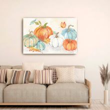 Blue and Orange Pumpkin Patch