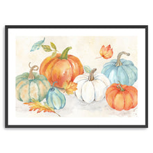 Blue and Orange Pumpkin Patch