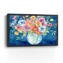 Bright Poppies Vase Navy