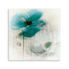 Teal Poppies I