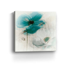Teal Poppies I