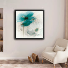 Teal Poppies I